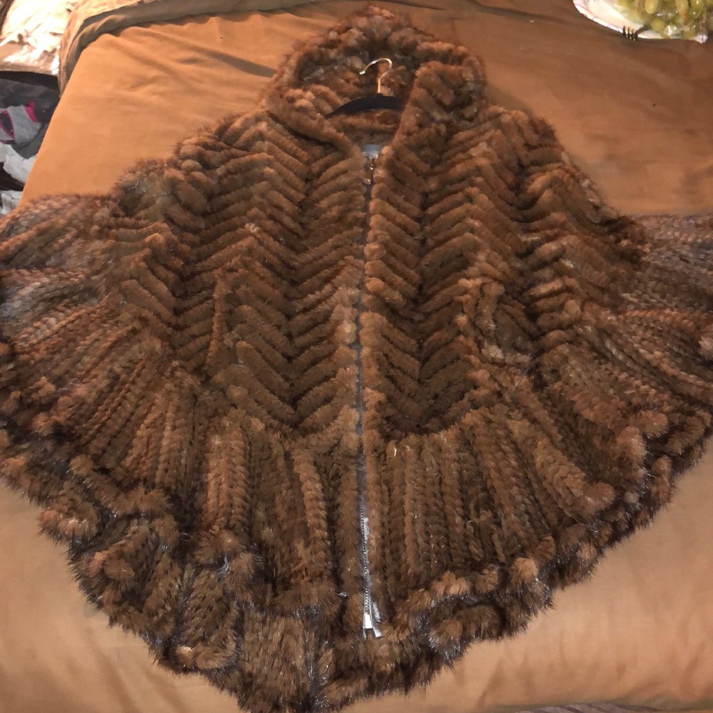 Mink Poncho